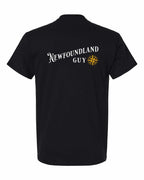 NFLD Guy Yellow Compass Left Chest and Back Men's Tee