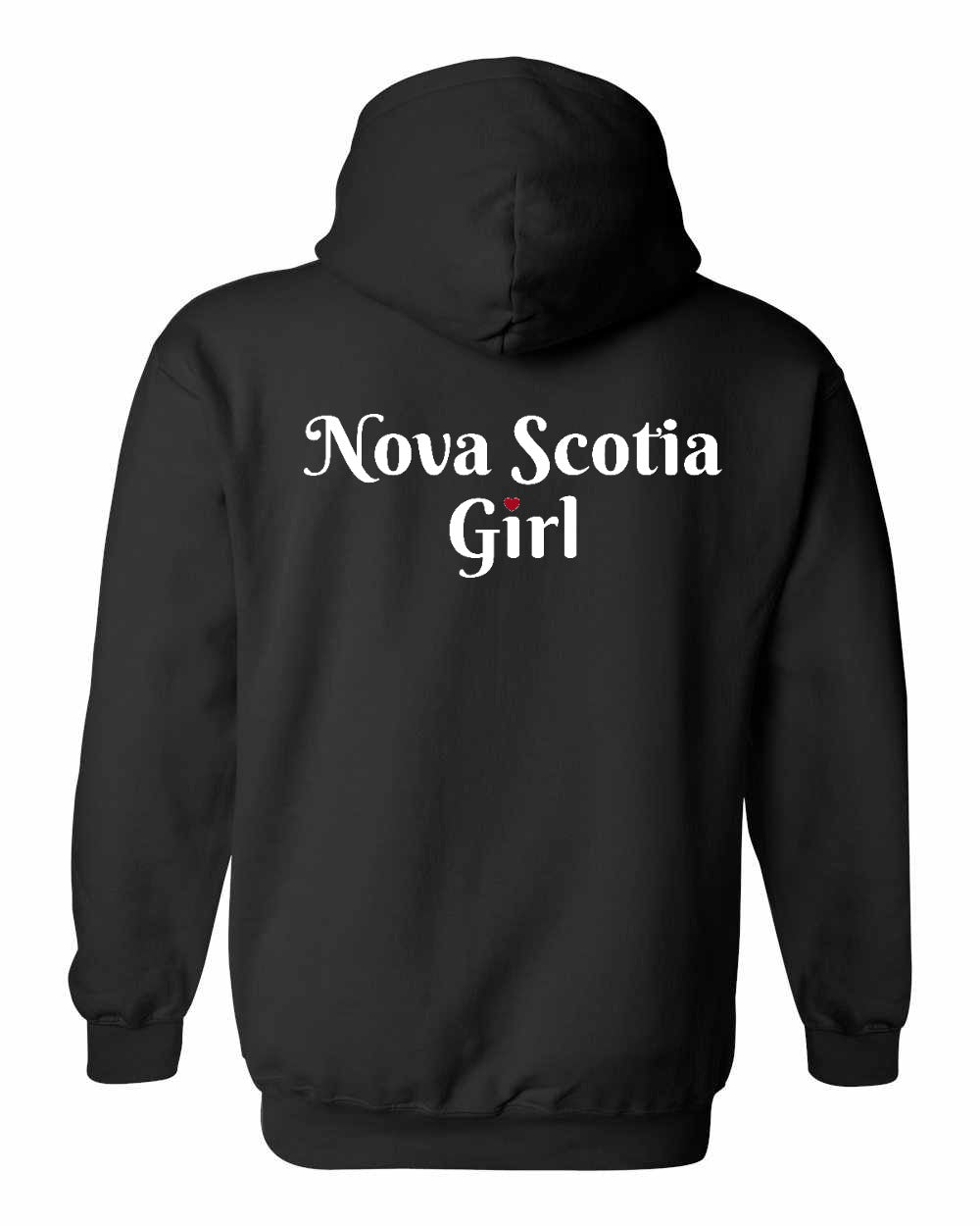 NS Girl Heart Dot Left Chest & Back Pullover Hoodie - Unisex