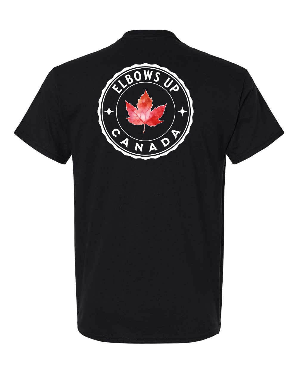 Elbows up Leaf Left Chest & Back Men's Tee