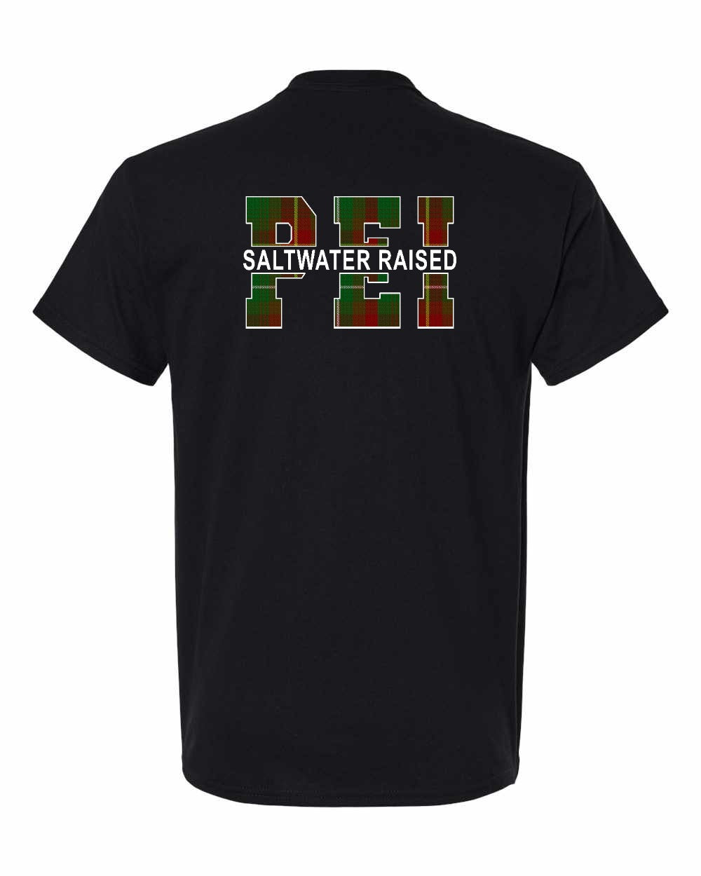 Prince Edward Island Saltwater Raised Left Chest and Back Men's Tee