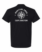 Maritime Swag CB Compass Left Chest and Back Men's Tee