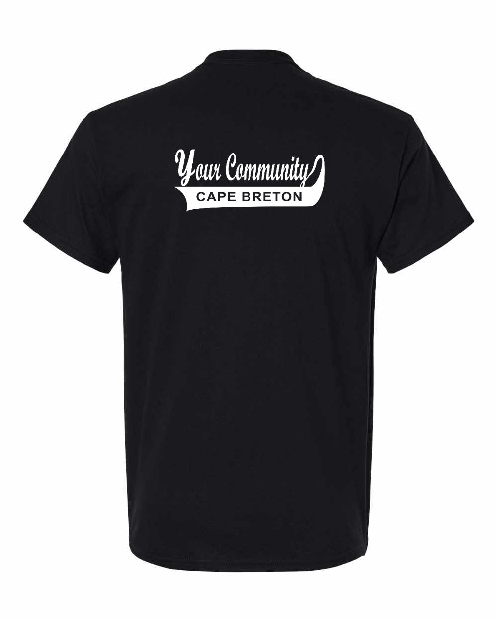 Custom Your Community Swoop (CB) Left Chest and Back Men's Tee