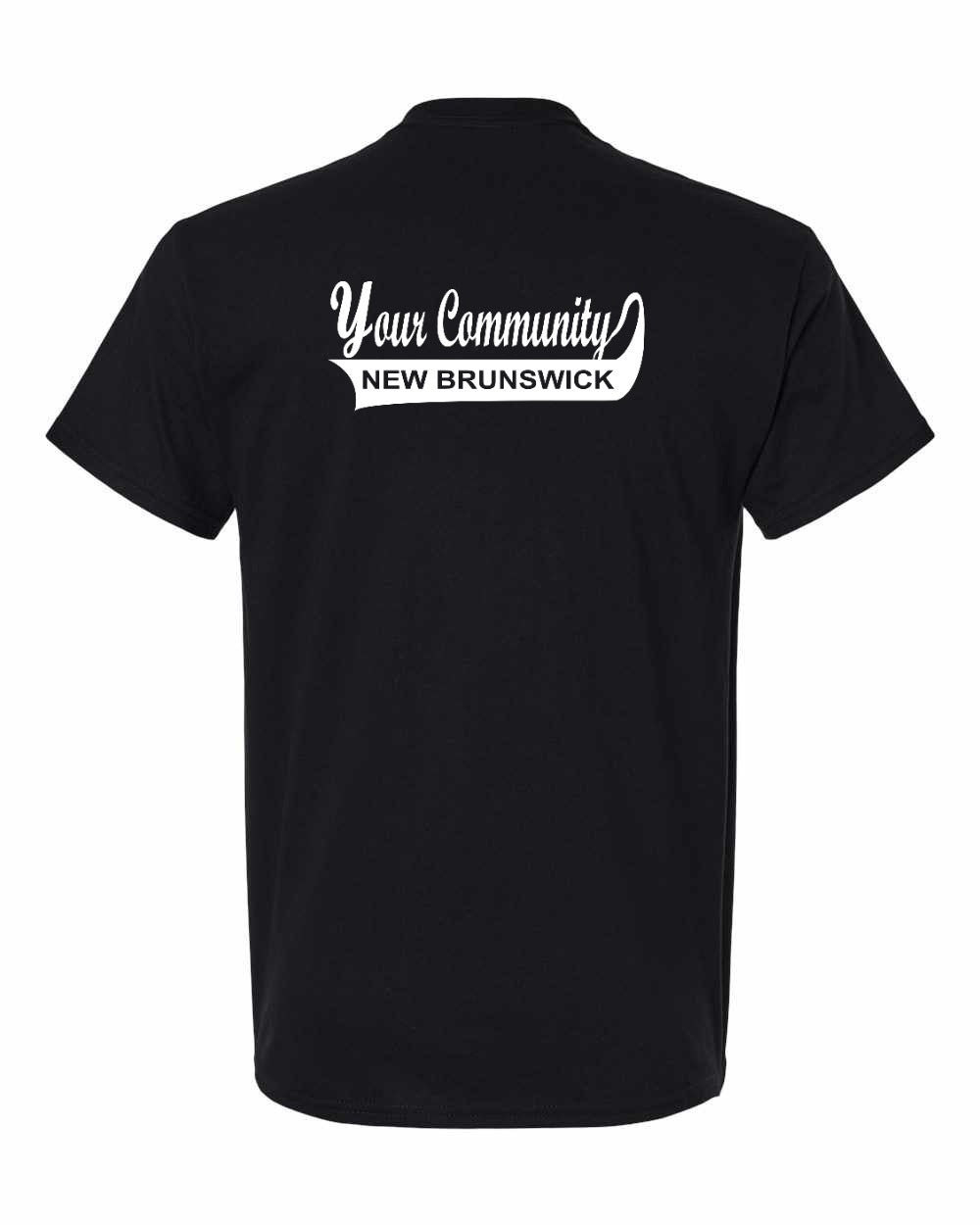 Your Community Swoop NB Left Chest and Back Men's Tee