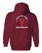 Maritime Swag NFLD Mandala Red Lobster Left Chest Pullover Hoodie - Unisex