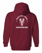 Maritime Swag NFLD Mandala white Lobster Left Chest and Back Pullover Hoodie - Unisex