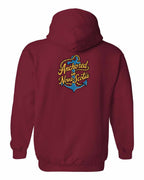 Anchored in NS (New Design) Left Chest and Back Pullover Hoodie - Unisex