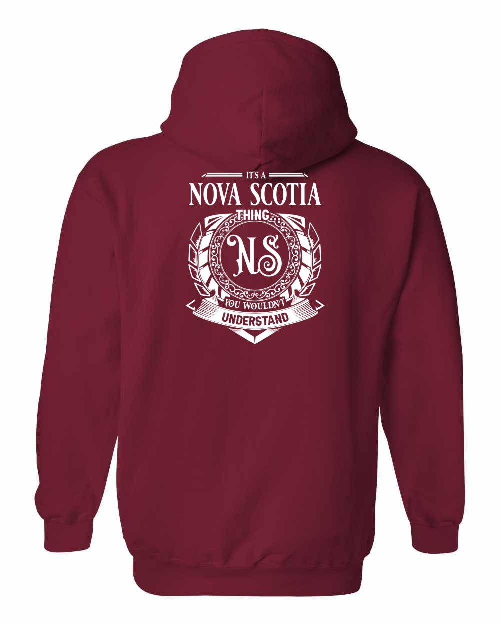 It's  A Nova Scotia Thing Left Chest and Back pullover