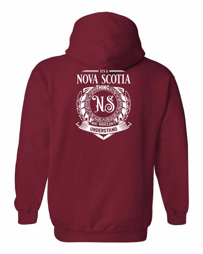 It's  A Nova Scotia Thing Left Chest and Back pullover