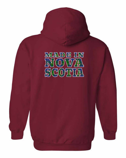 Made In Nova Scotia ( Tartan Lettering) Left Chest and Back pullover