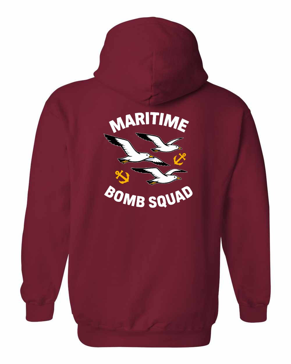 Maritime Bomb Squad Left Chest & Back Pullover Hoodie - Unisex
