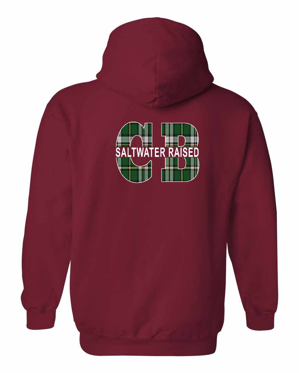 Saltwater Raised CB Left Chest and Back Pullover Hoodie - Unisex