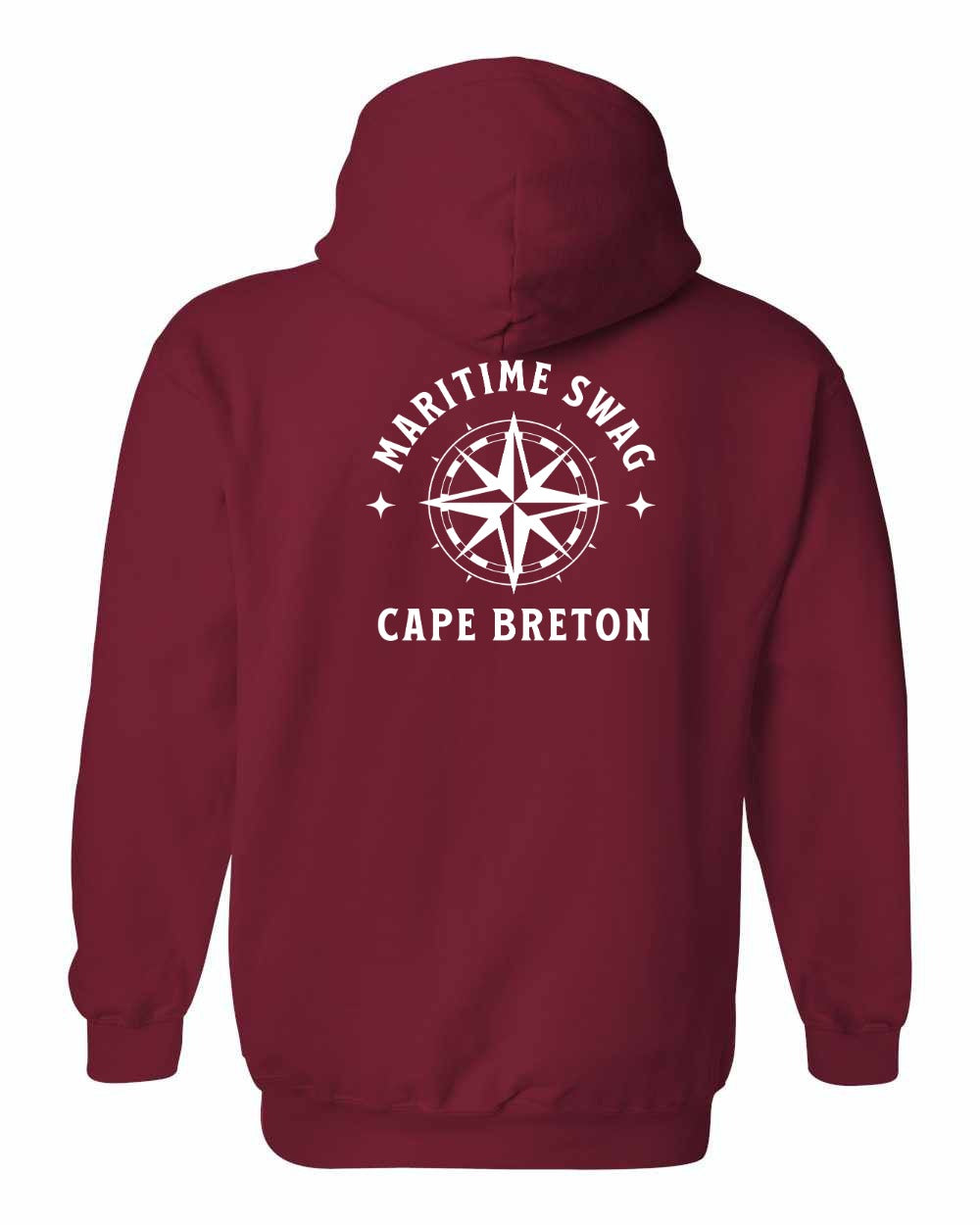 Maritime Swag Cape Breton Compass Left Chest and Back Pullover Hoodie