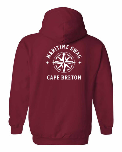 Maritime Swag Cape Breton Compass Left Chest and Back Pullover Hoodie
