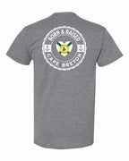 Born and Raised CB Heart Flag Left Chest & Back Men's Tee