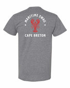 Maritime Swag CB Mandala Red Lobster Left Chest and Back Men's Tee