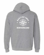 Maritime Swag NFLD Compass Left Chest and Back Pullover Hoodie - Unisex
