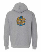 Anchored in NS (New Design) Left Chest and Back Pullover Hoodie - Unisex