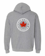 Calm Cool Canadian Leaf Left Chest and Back Pullover Hoodie - Gildan Canada (sewn Internationally) - Unisex