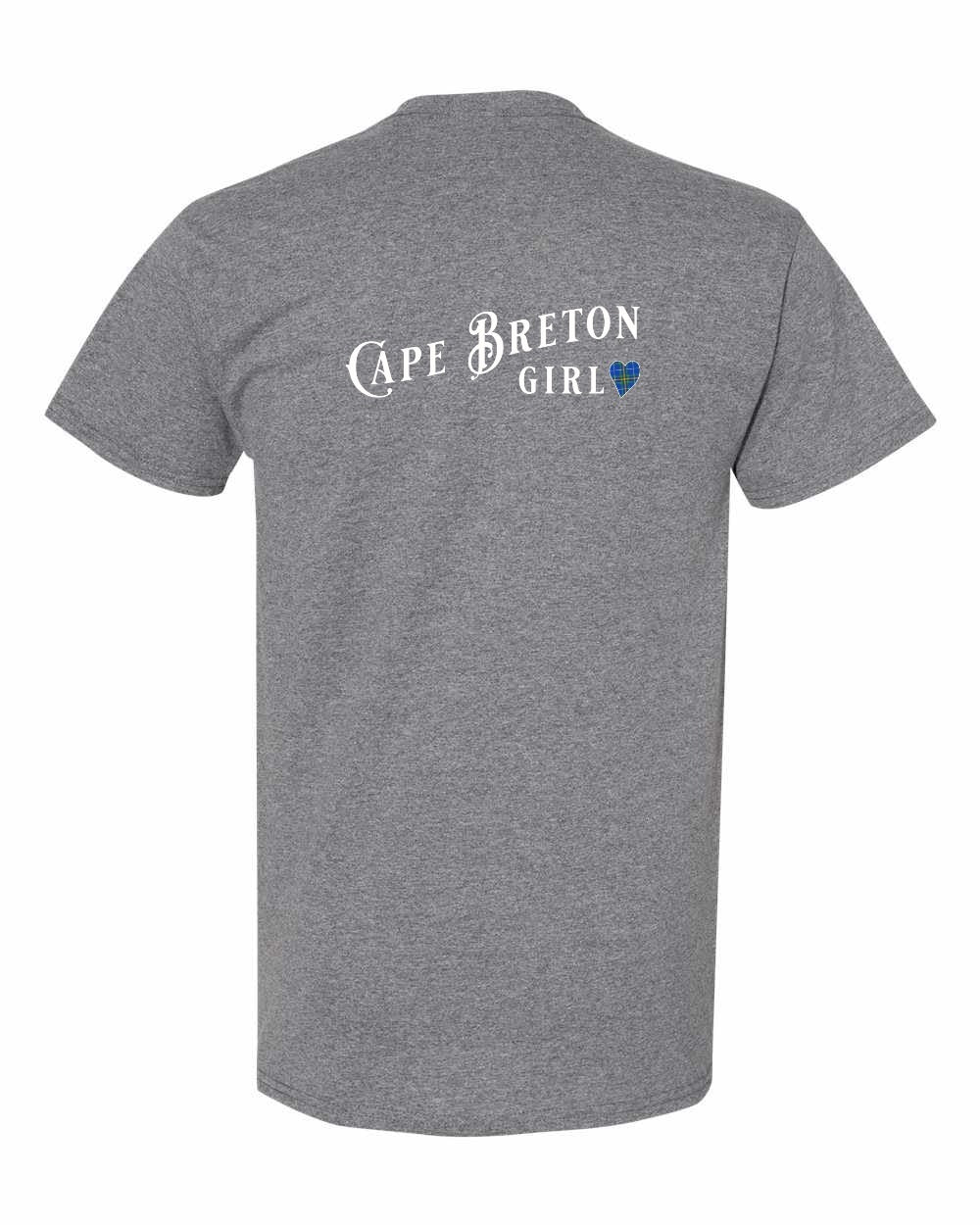 Cape Breton Girl Tartan Left Chest and Back Men's Tee
