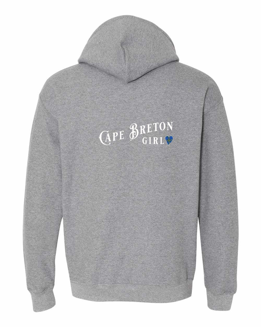 Cape Breton Girl Tartan Left Chest and Back Pullover Hoodie