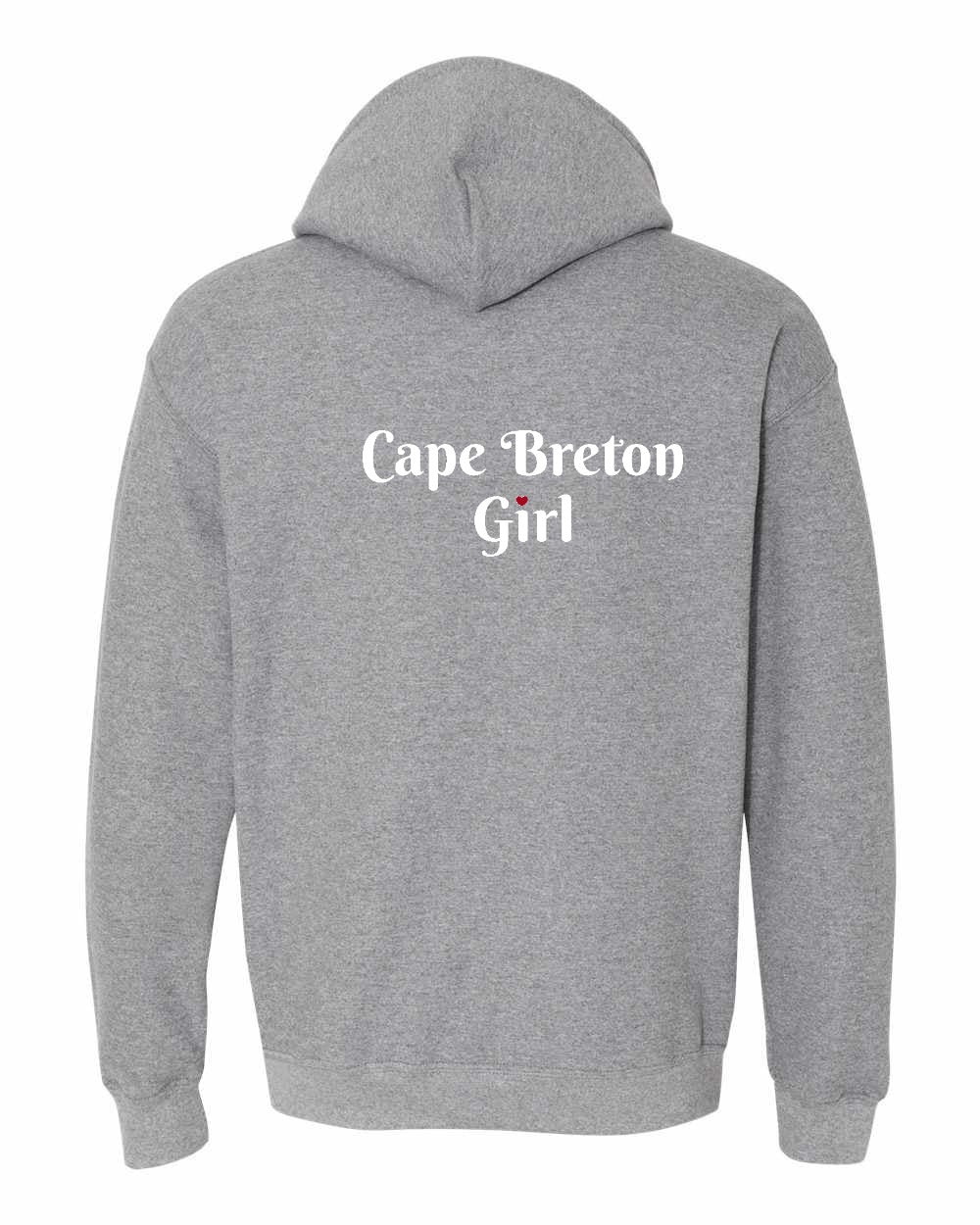 CB Girl Heart Dot Left Chest & Back Pullover Hoodie - Unisex
