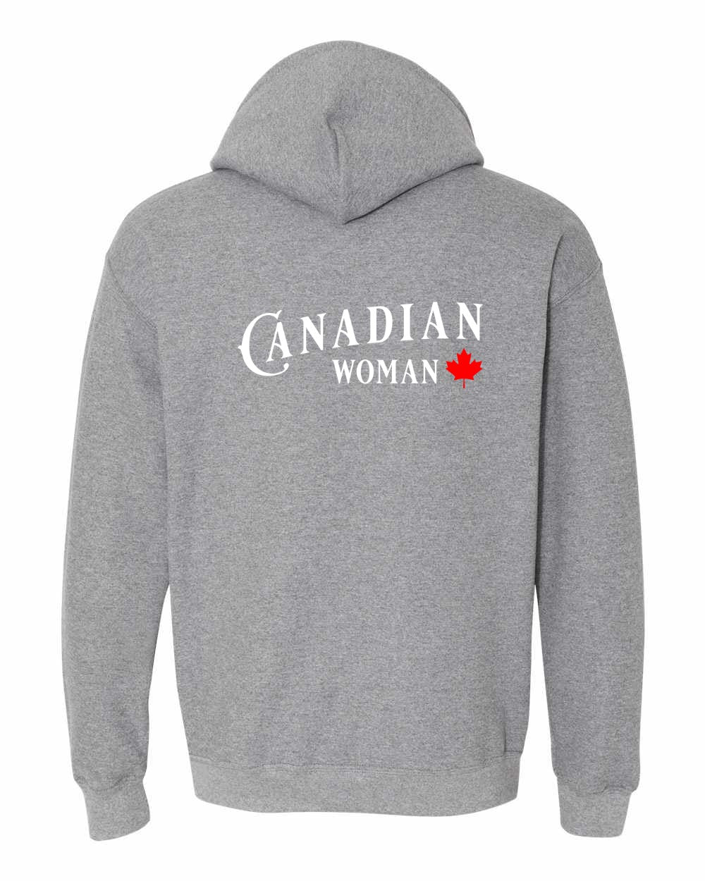 Canadian Woman Left Chest and Back Pullover Hoodie - Gildan Canada (sewn Internationally) - Unisex