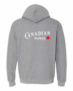 Canadian Woman Left Chest and Back Pullover Hoodie - Gildan Canada (sewn Internationally) - Unisex