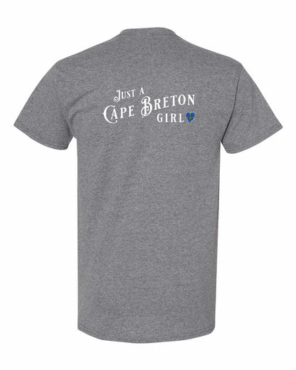 Just a Cape Breton Girl Tartan Left Chest and Back Men's Tee