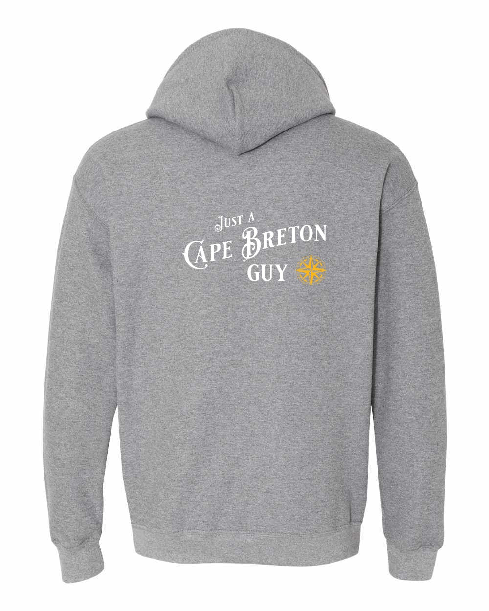 Just a CB Guy Yellow Compass Left Chest and Back Pullover Hoodie - Unisex