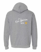 Just a CB Guy Yellow Compass Left Chest and Back Pullover Hoodie - Unisex