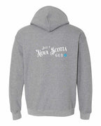 Just a NS Guy Blue Left Chest and Back Pullover Hoodie - Unisex