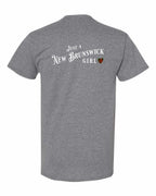NB Girl Tartan heart Left Chest and Back Men's Tee