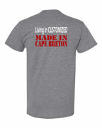 Living Alberta Made in CB Left Chest and Back Men's Tee