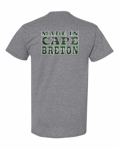 Made In Cape Breton Tartan Left Chest and Back Men's Tee