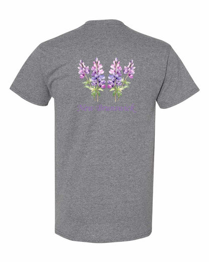 New Brunswick Lupins Left Chest and Back Men's Tee