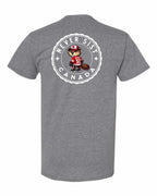 Never 51st Beaver Left Chest & Back Men's Tee - Gildan Canada (sewn Internationally)