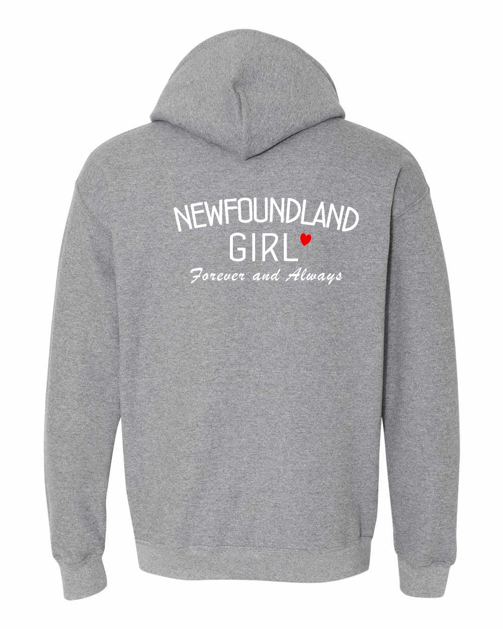 NFLD Girl Forever and Always Left Chest & Back Pullover Hoodie - Unisex