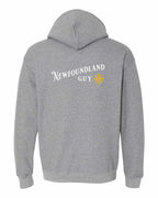 NFLD Guy Yellow Compass Left Chest and Back Pullover Hoodie - Unisex