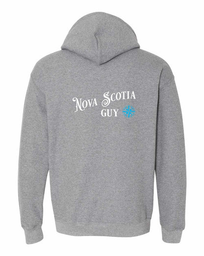 Nova Scotia Guy blue Left Chest and Back pullover