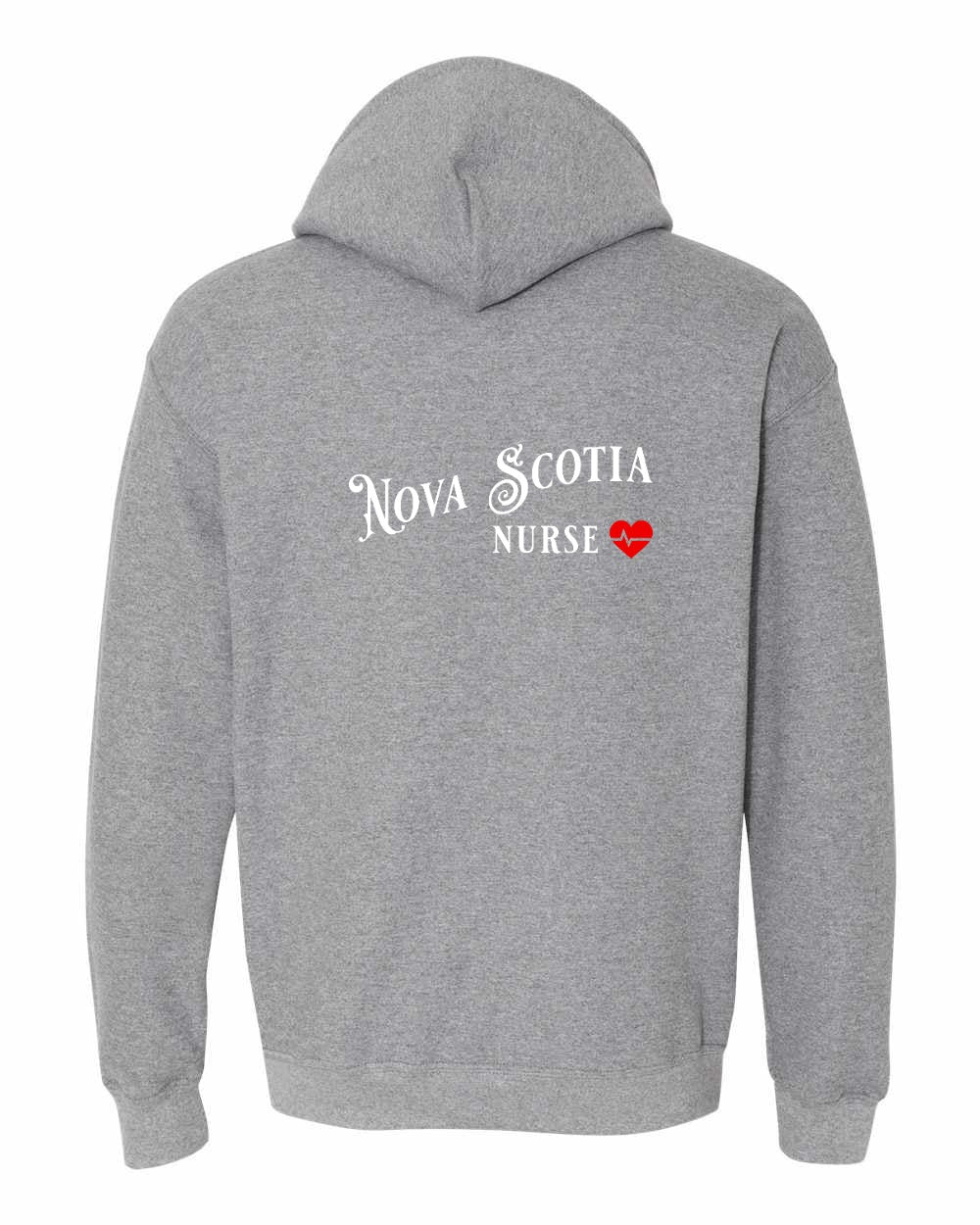Nova Scotia Nurse Left Chest and Back pullover