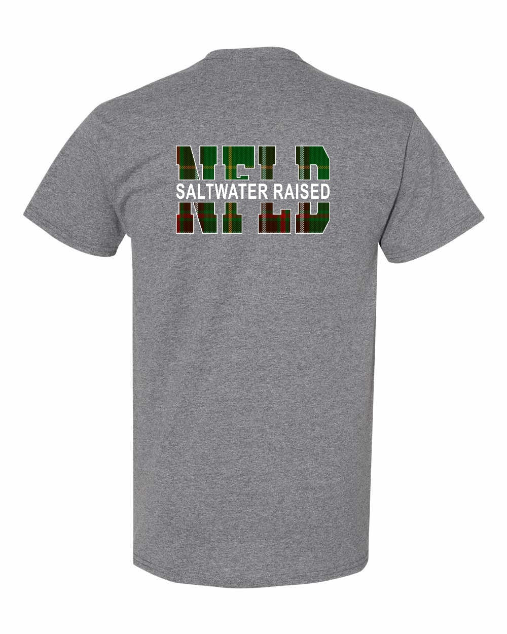 Newfoundland Saltwater Raised Left Chest and Back Men's Tee Printed NOT STITCHED