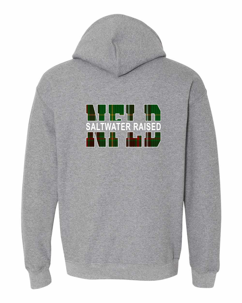 NFLD Saltwater Raised Left Chest and Back Pullover Hoodie - Unisex