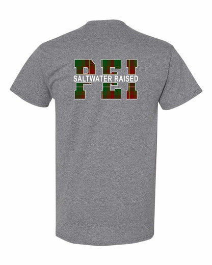 Prince Edward Island Saltwater Raised Left Chest and Back Men's Tee