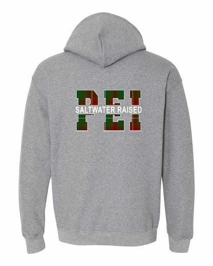 Prince Edward Island Saltwater Raised Left Chest and Back Pullover Hoodie