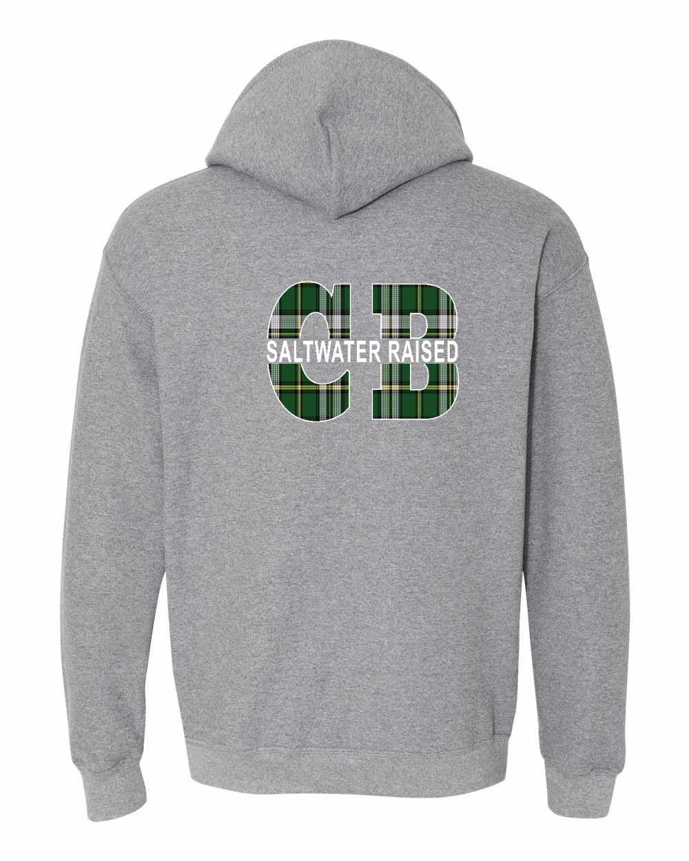 Saltwater Raised CB Left Chest and Back Pullover Hoodie - Unisex