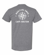 Maritime Swag CB Compass Left Chest and Back Men's Tee