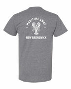 NB Mandala white Lobster Left Chest and Back Men's Tee
