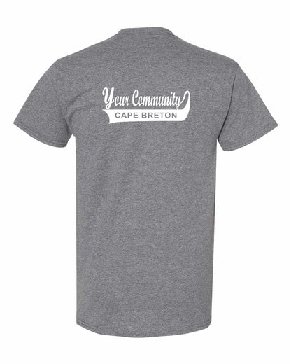 Your Community Swoop (Cape Breton) Left Chest and Back Men's Tee