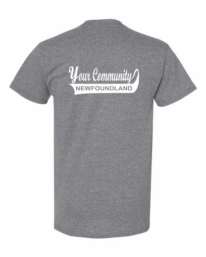 Custom Your Community Swoop (Newfoundland) Left Chest and Back Men's Tee