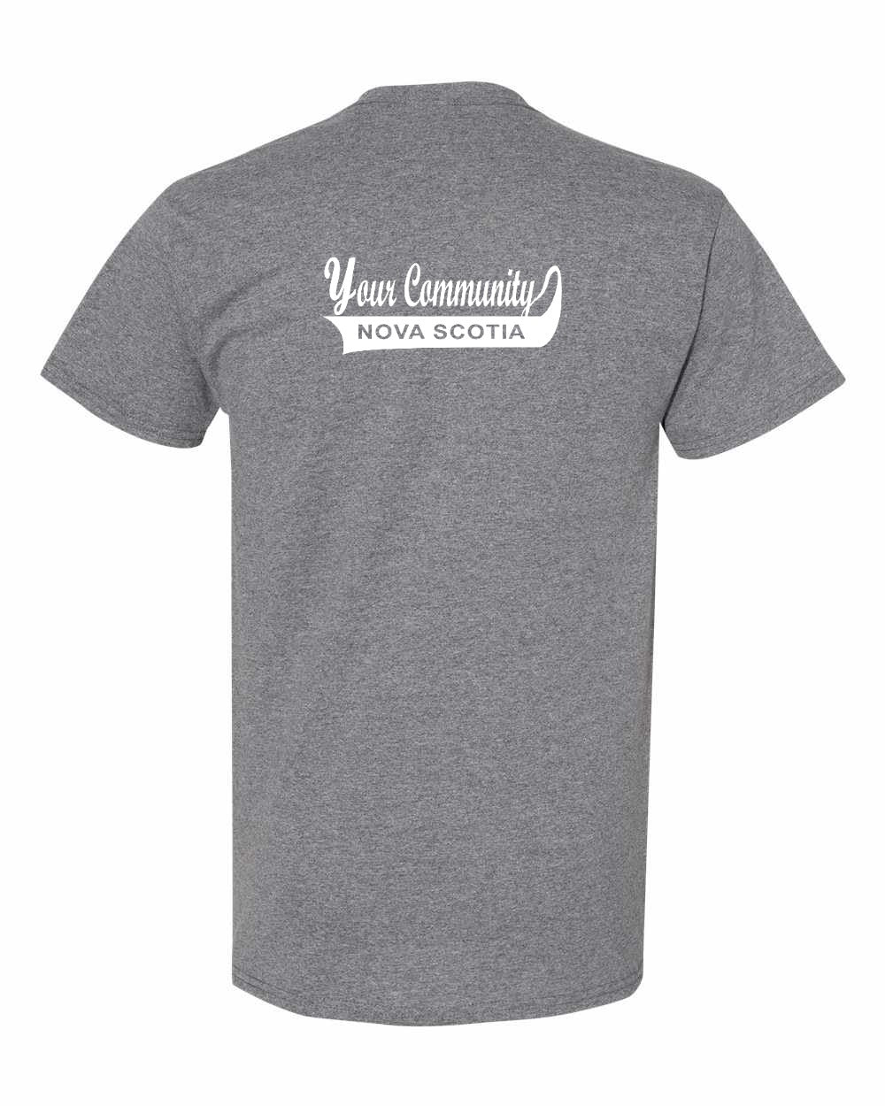 Custom Your Community Swoop (NS) Left Chest and Back Men's tee